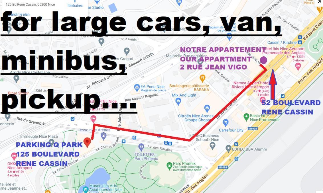 The Nice - 3 Rooms, 3Air Cond, 3Tv, 3Fans, 2 Wc, Wifi Everywhere 5Min Aeroport, Train, Beach, 1Min Tram, 15 Min Centre, Port, Parking Possible Buitenkant foto